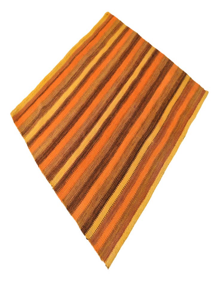 Detail image of 3' 7 x 3' 9  Hand Woven Kilim Fars Wool Square Rug