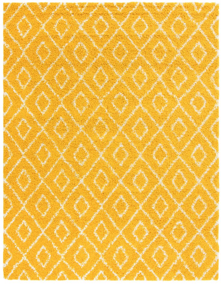Detail image of 10' x 10' Lattice Shag Square Rug