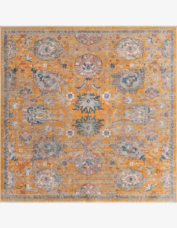 Yellow Lola Square Rug