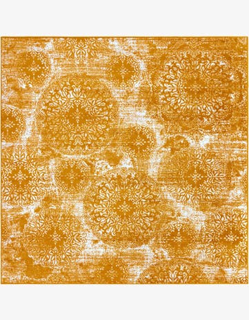 Yellow Monaco Square Rug