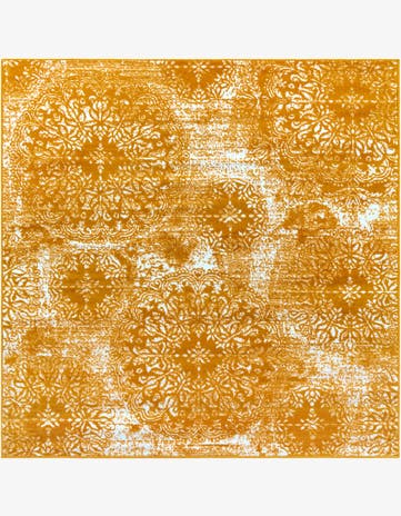 Yellow Monte Carlo Square Rug