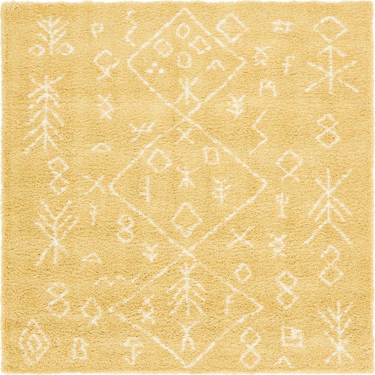 Detail image of 8' x 8' Moroccan Shag Square Rug
