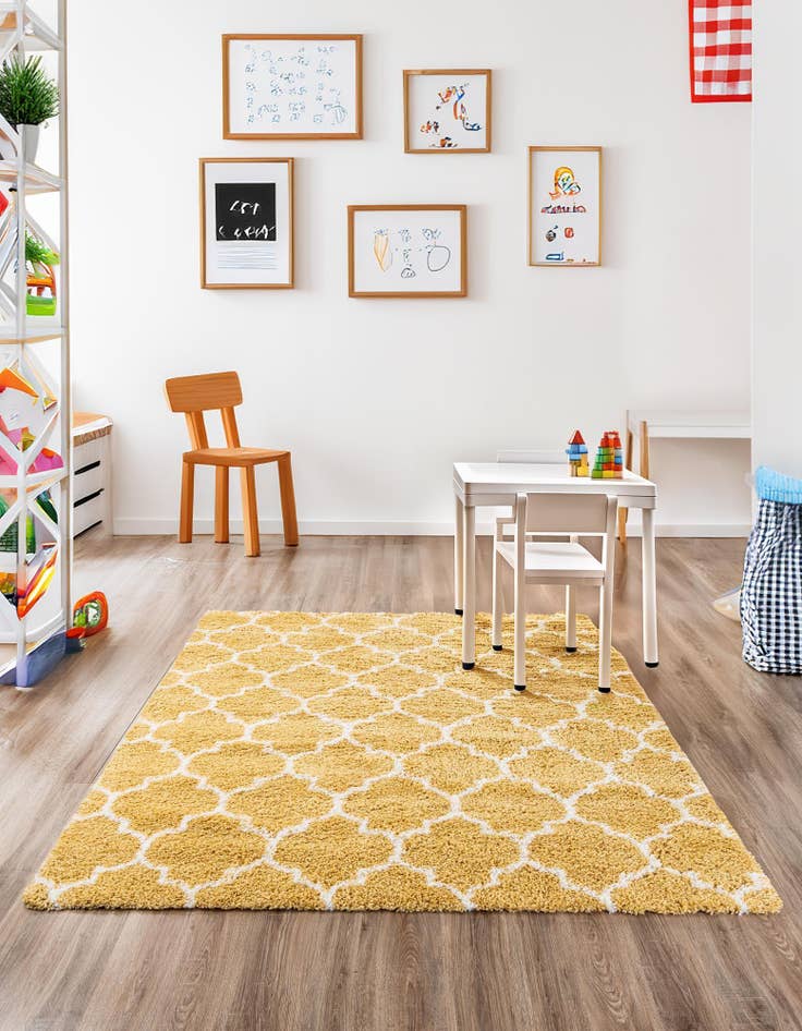 Detail image of 8' x 8' Moroccan Shag Square Rug