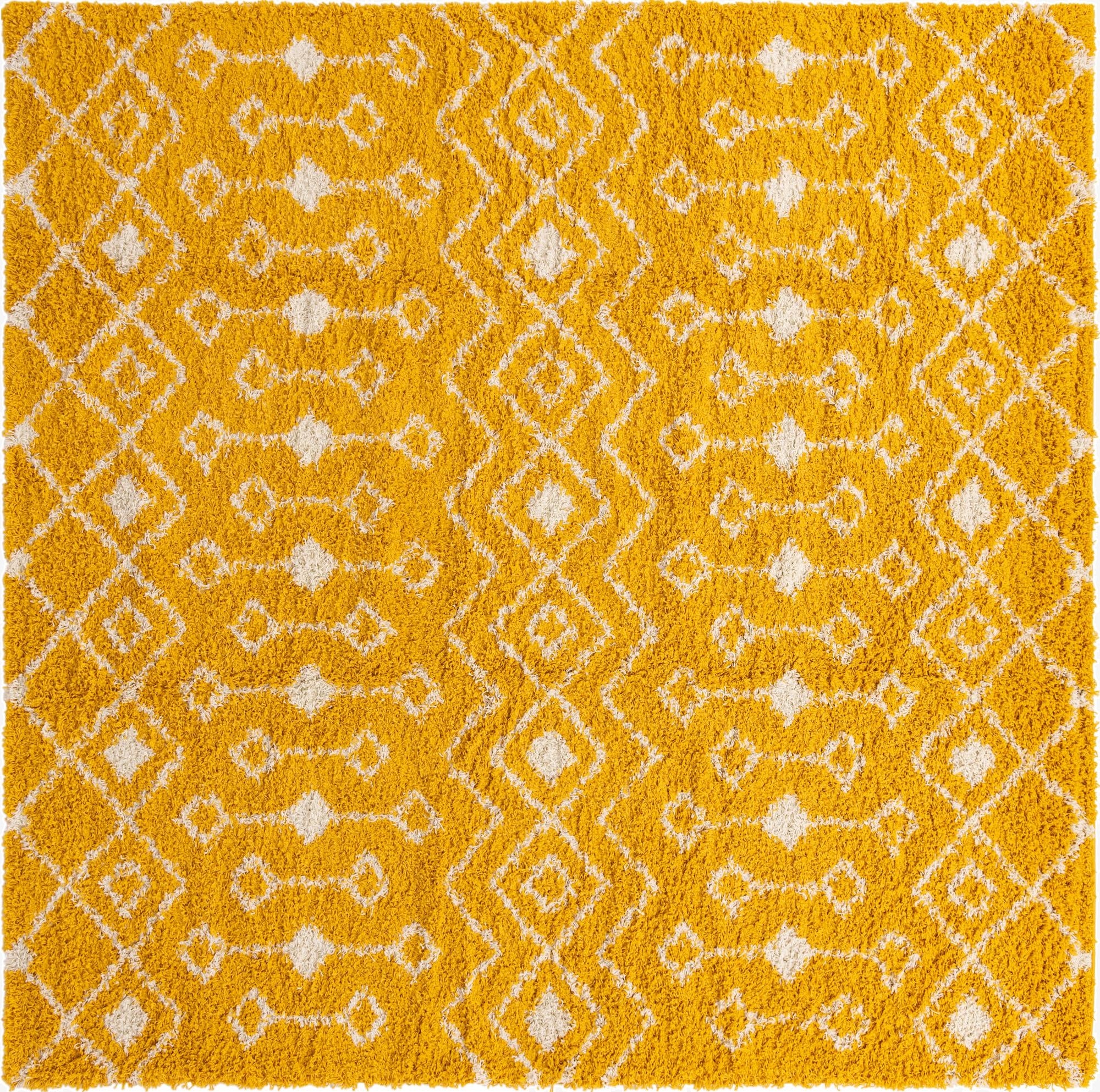 Primary image 10' x 10' Moroccan Trellis Shag Square Rug
