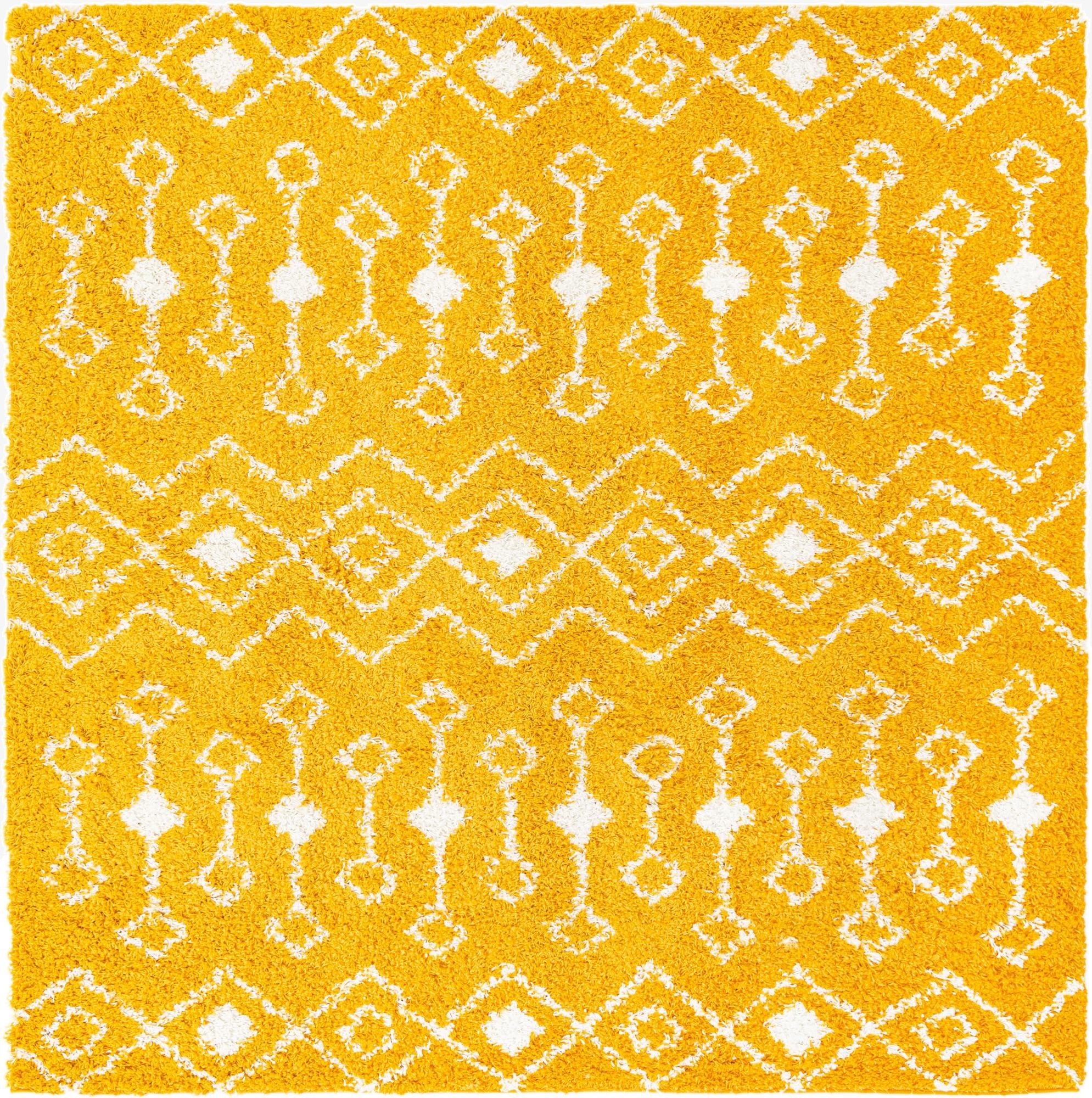 Primary image 7' 10 x 7' 10 Moroccan Trellis Shag Square Rug