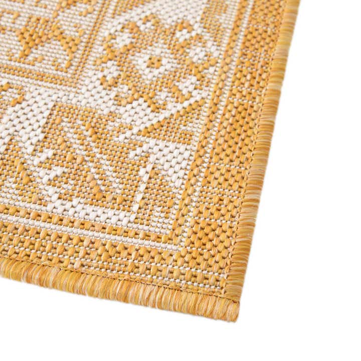 10' x 10' Easy-Clean Aztec Indoor / Outdoor Square Rug