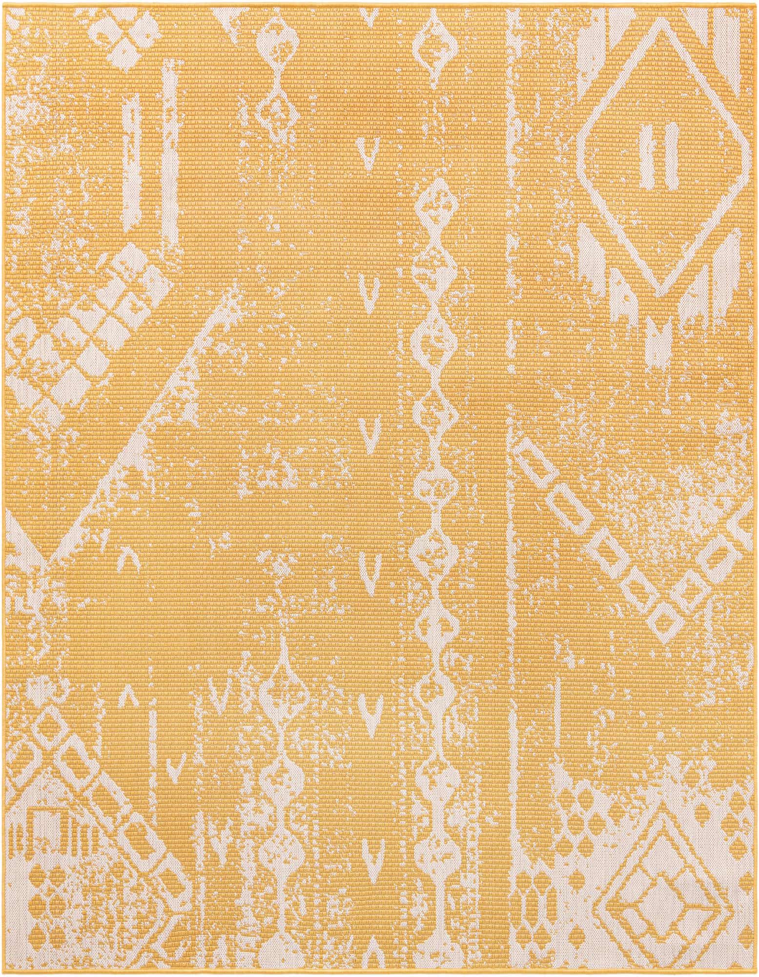 7' x 7' Easy-Clean Bohemian Indoor / Outdoor Square Rug