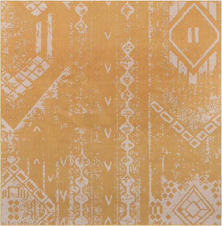 10' 8 x 10' 8 Easy-Clean Bohemian Indoor / Outdoor Square Rug