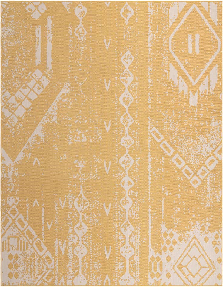 Detail image of 13' x 13' Easy-Clean Bohemian Indoor / Outdoor Square Rug