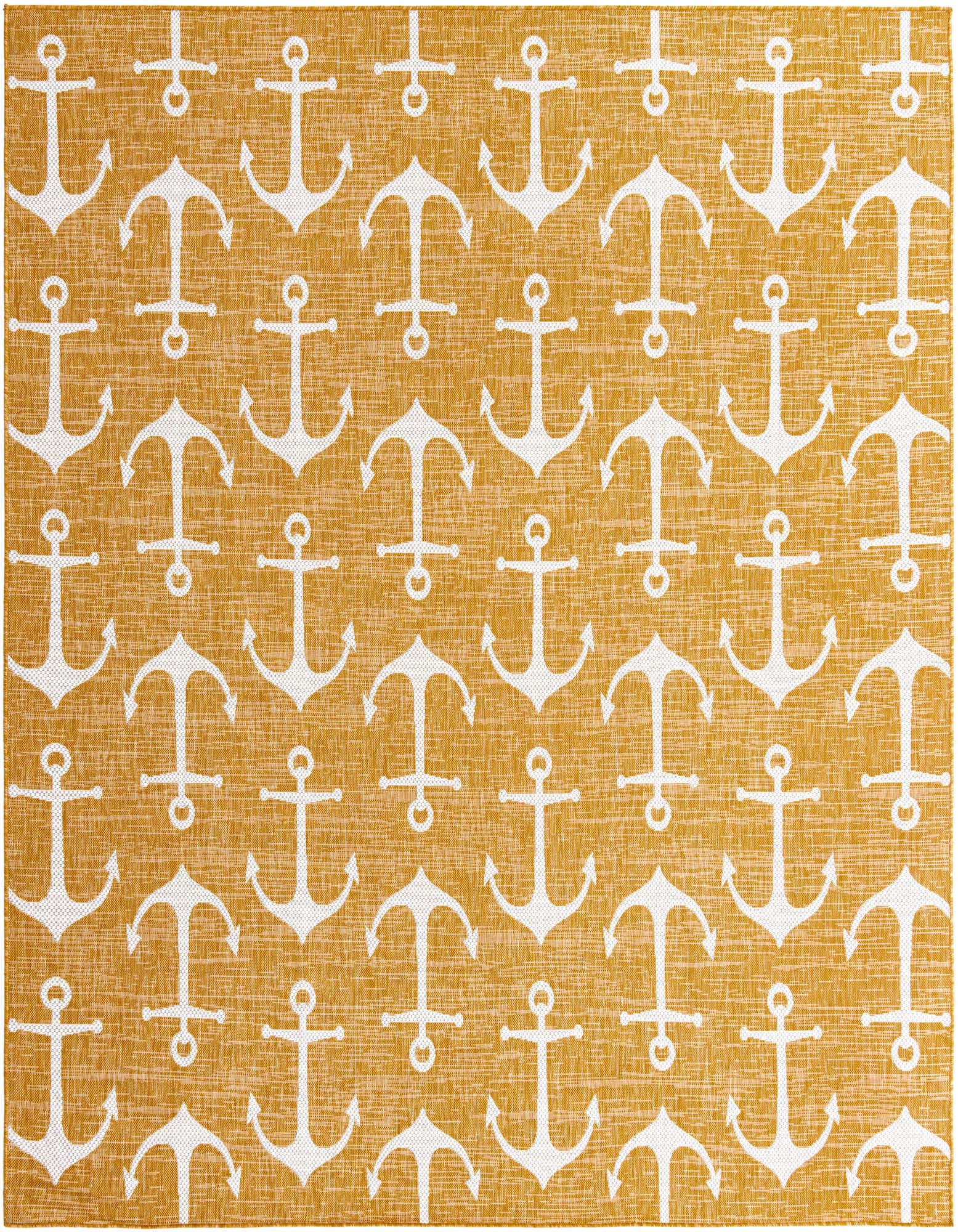 10' x 10' Easy-Clean Coastal Indoor / Outdoor Square Rug