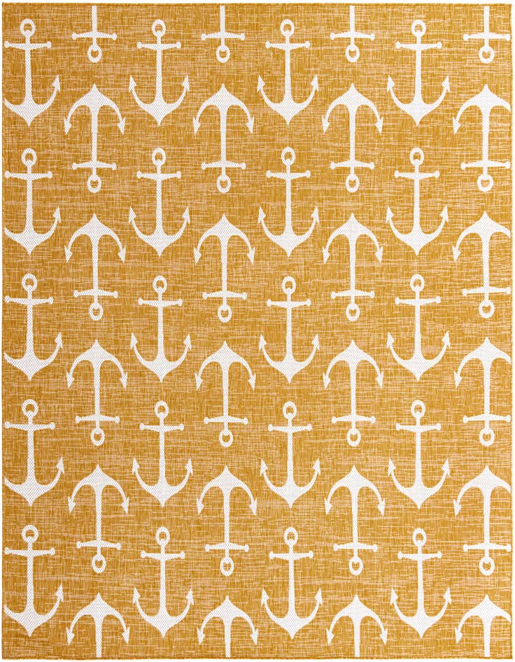 Detail image of 10' x 10' Easy-Clean Coastal Indoor / Outdoor Square Rug