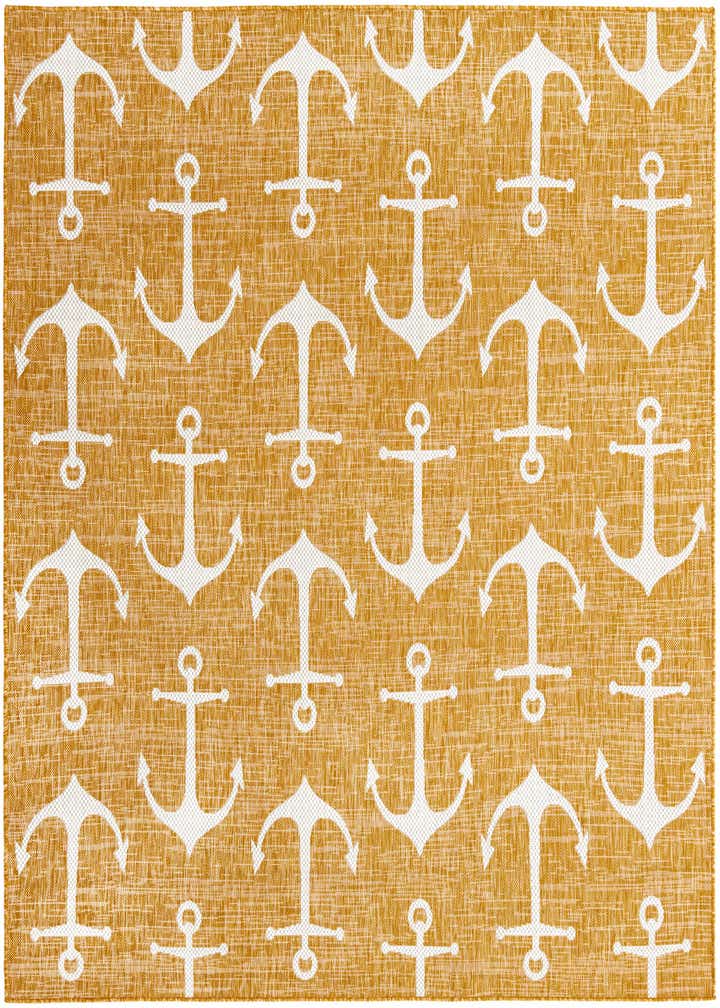 7' 10 x 7' 10 Easy-Clean Coastal Indoor / Outdoor Square Rug