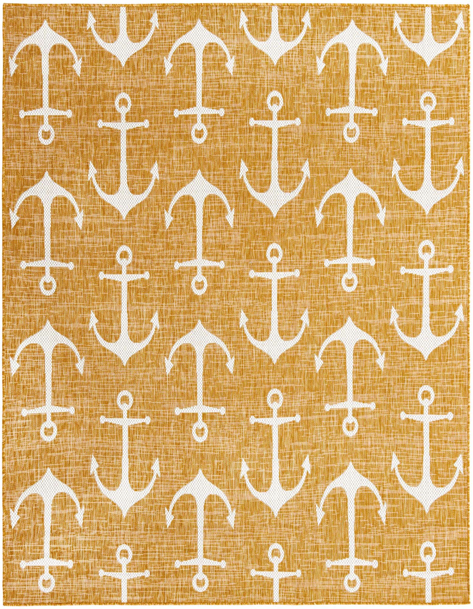 7' 10 x 7' 10 Easy-Clean Coastal Indoor / Outdoor Square Rug