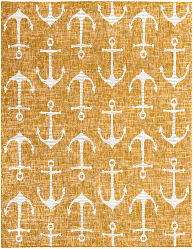 Detail image of 7' 10 x 7' 10 Easy-Clean Coastal Indoor / Outdoor Square Rug