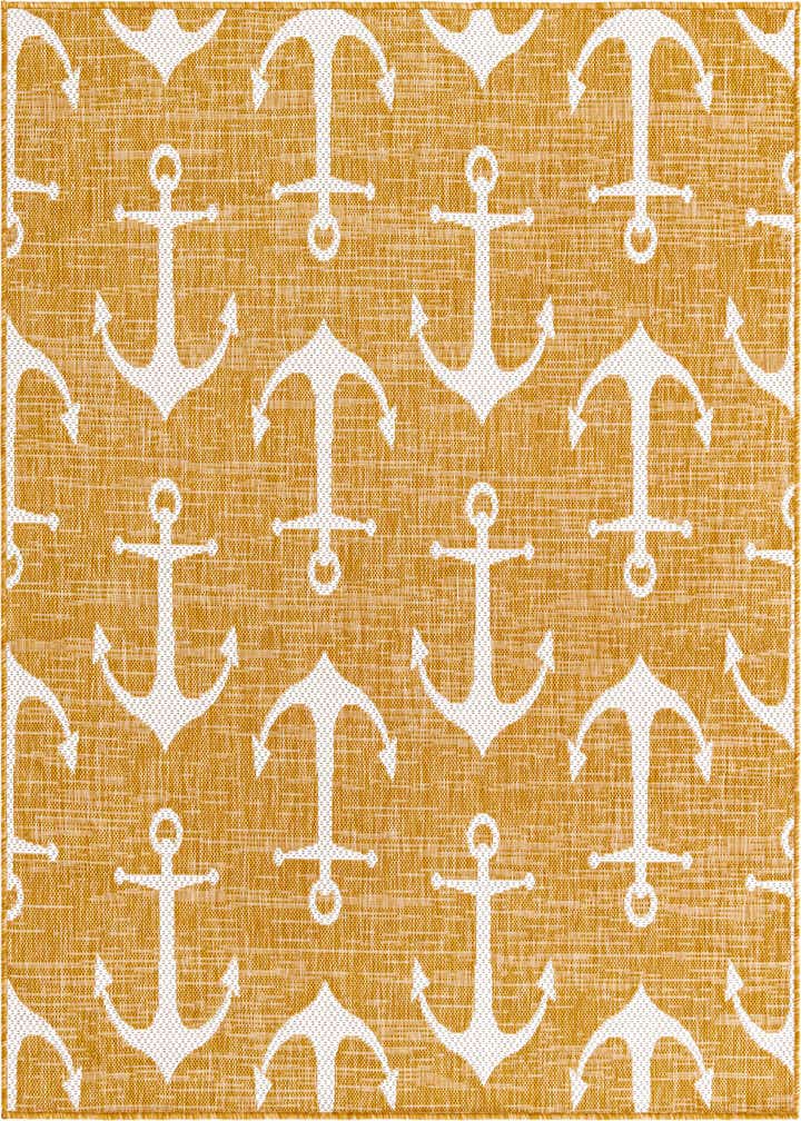 5' 3 x 5' 3 Easy-Clean Coastal Indoor / Outdoor Square Rug