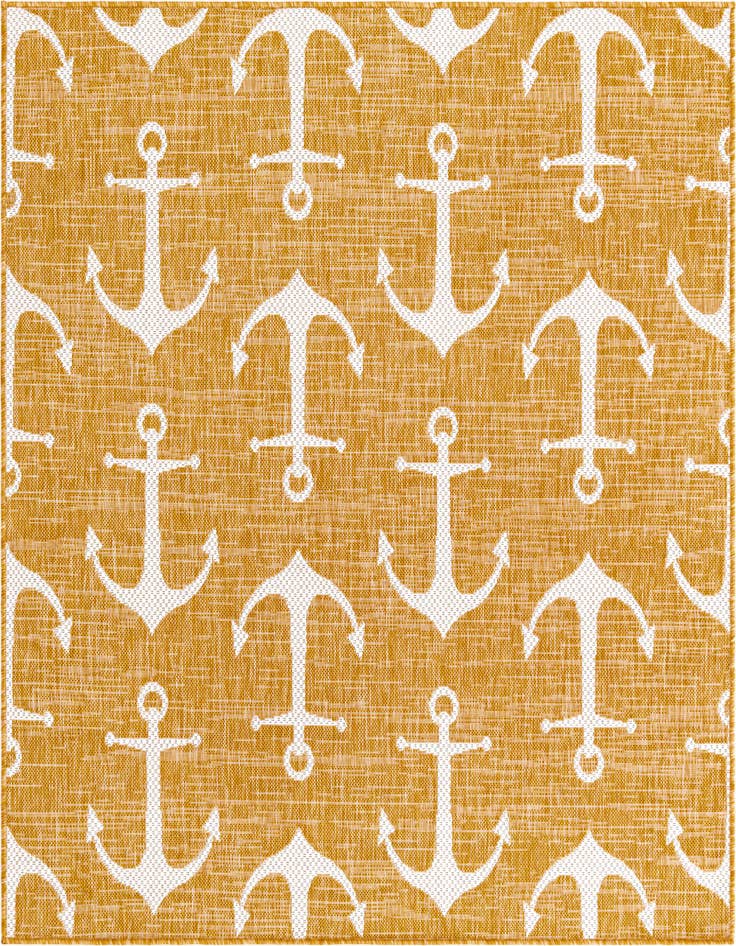 Detail image of 5' 3 x 5' 3 Easy-Clean Coastal Indoor / Outdoor Square Rug
