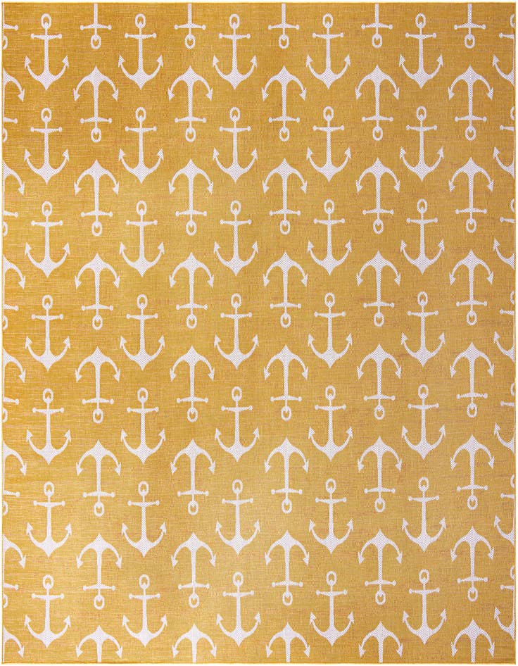 Detail image of 13' x 13' Easy-Clean Coastal Indoor / Outdoor Square Rug