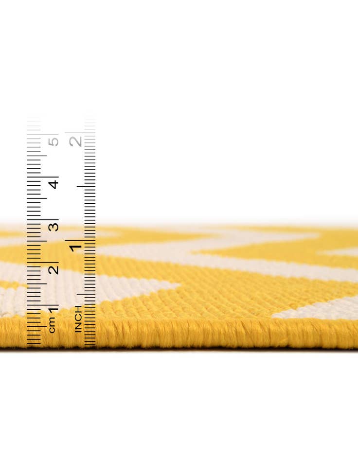 Detail image of 7' 10 x 7' 10  Washable Coastal Indoor / Outdoor Square Rug