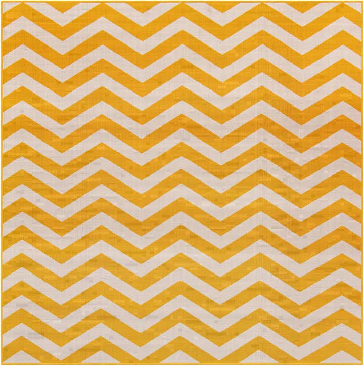 7' 10 x 7' 10 Easy-Clean Coastal Indoor / Outdoor Square Rug