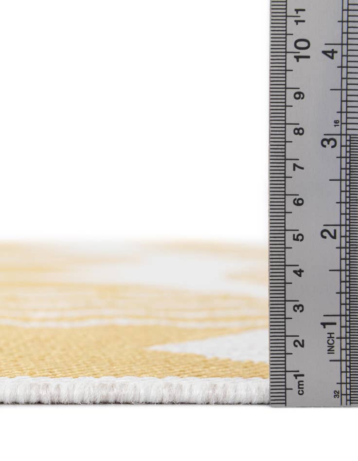 Detail image of 10' x 10' Easy-Clean Coastal Indoor / Outdoor Square Rug