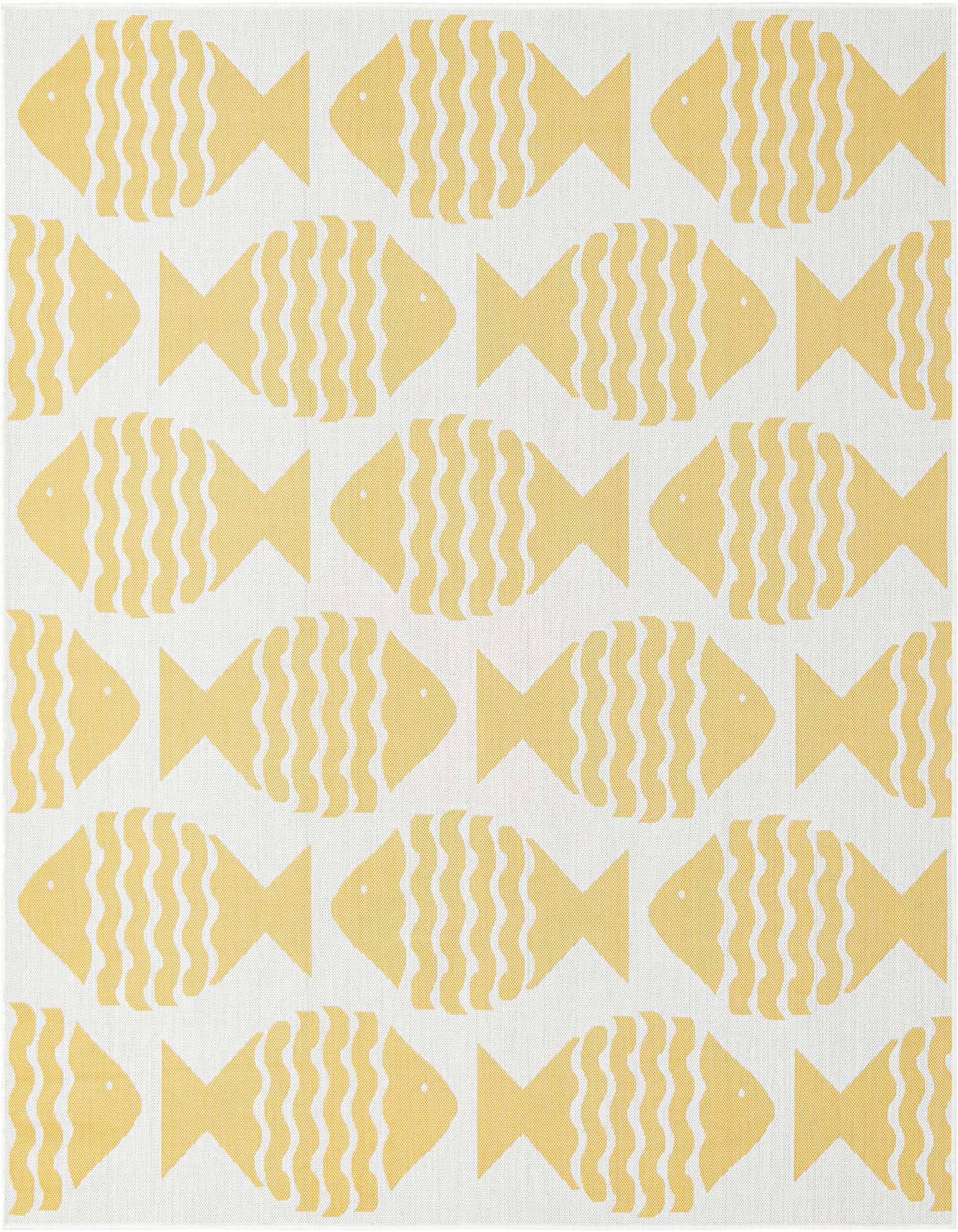 7' 10 x 7' 10 Easy-Clean Coastal Indoor / Outdoor Square Rug