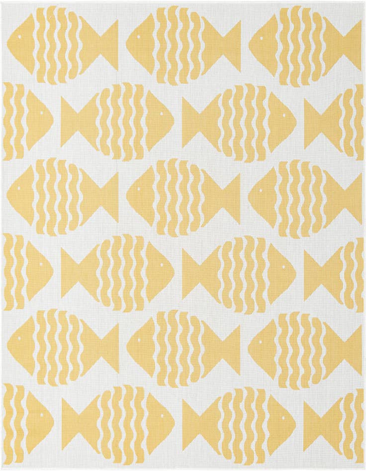 Detail image of 7' 10 x 7' 10 Easy-Clean Coastal Indoor / Outdoor Square Rug