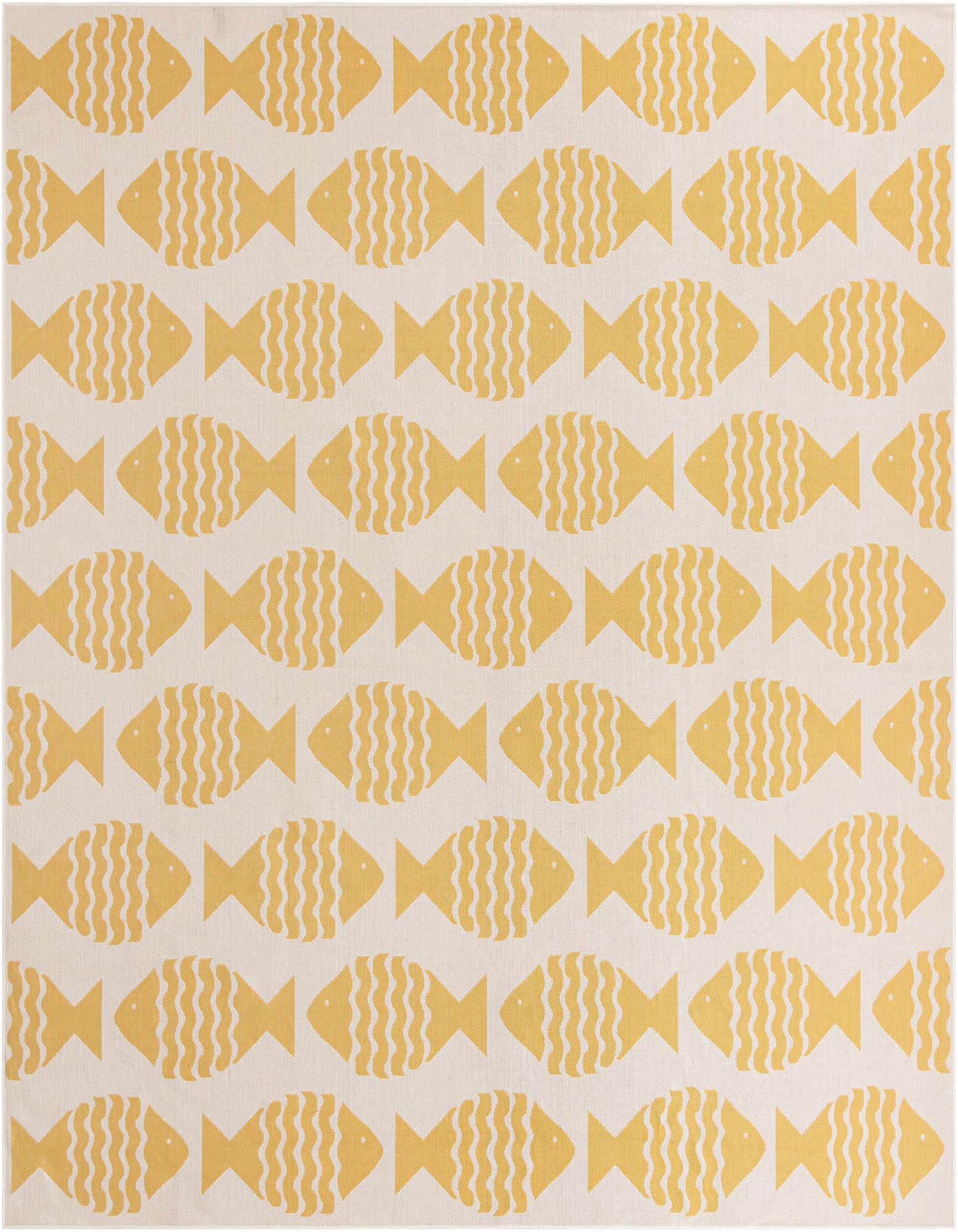 13' x 13' Easy-Clean Coastal Indoor / Outdoor Square Rug