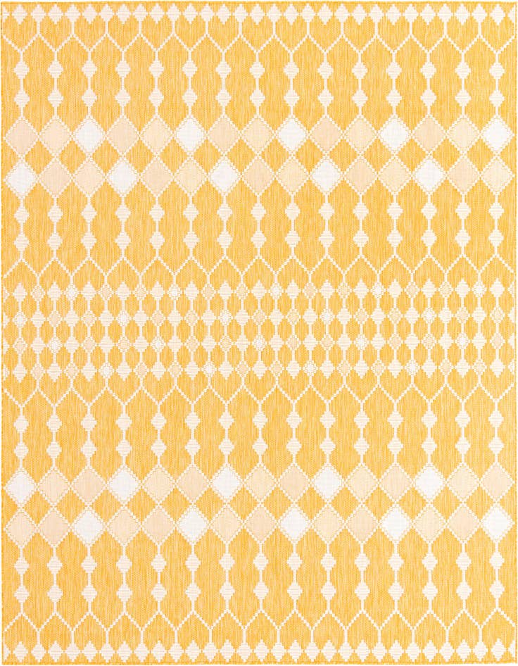 Detail image of 10' x 10' Easy-Clean Lattice Indoor / Outdoor Square Rug