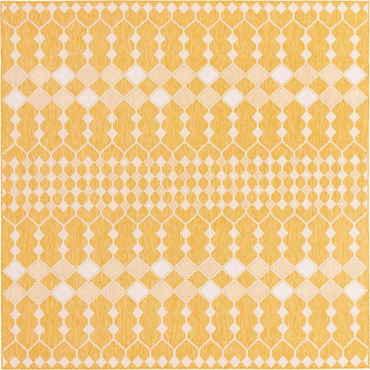 Detail image of 305cm x 305cm Easy-Clean Lattice Indoor / Outdoor Square Rug
