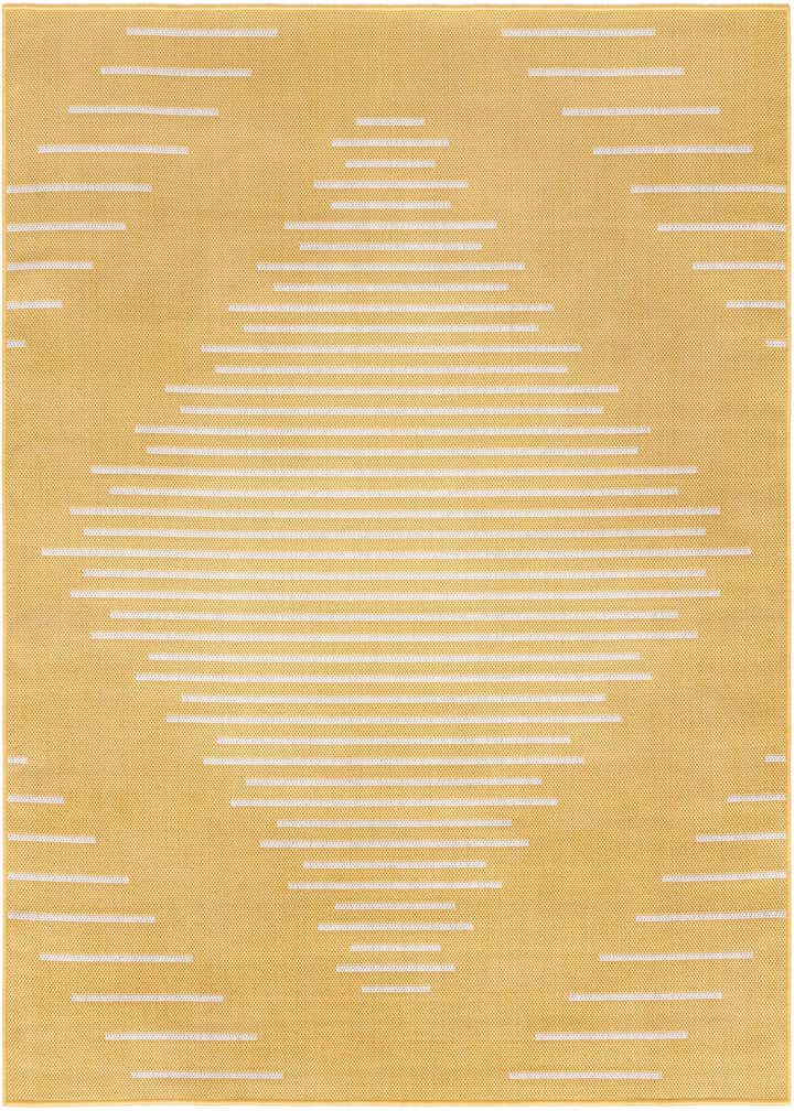 5' 3 x 5' 3 Easy-Clean Modern Indoor / Outdoor Square Rug