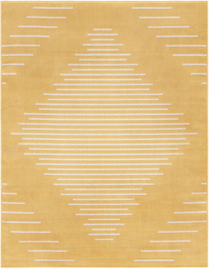 Detail image of 5' 3 x 5' 3 Easy-Clean Modern Indoor / Outdoor Square Rug