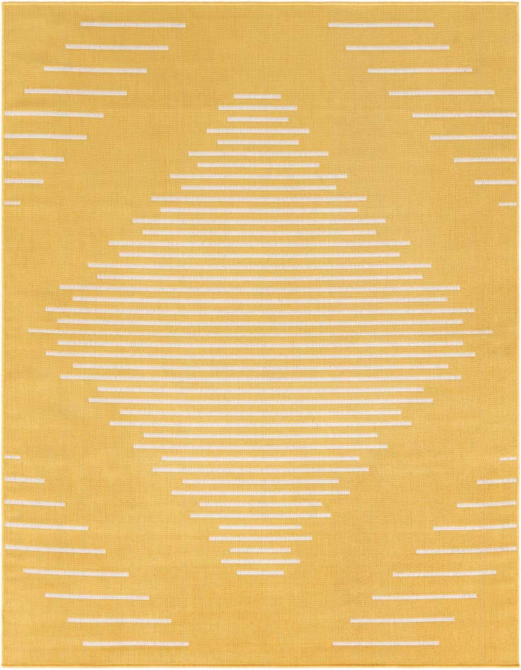 Detail image of 7' x 7' Easy-Clean Modern Indoor / Outdoor Square Rug