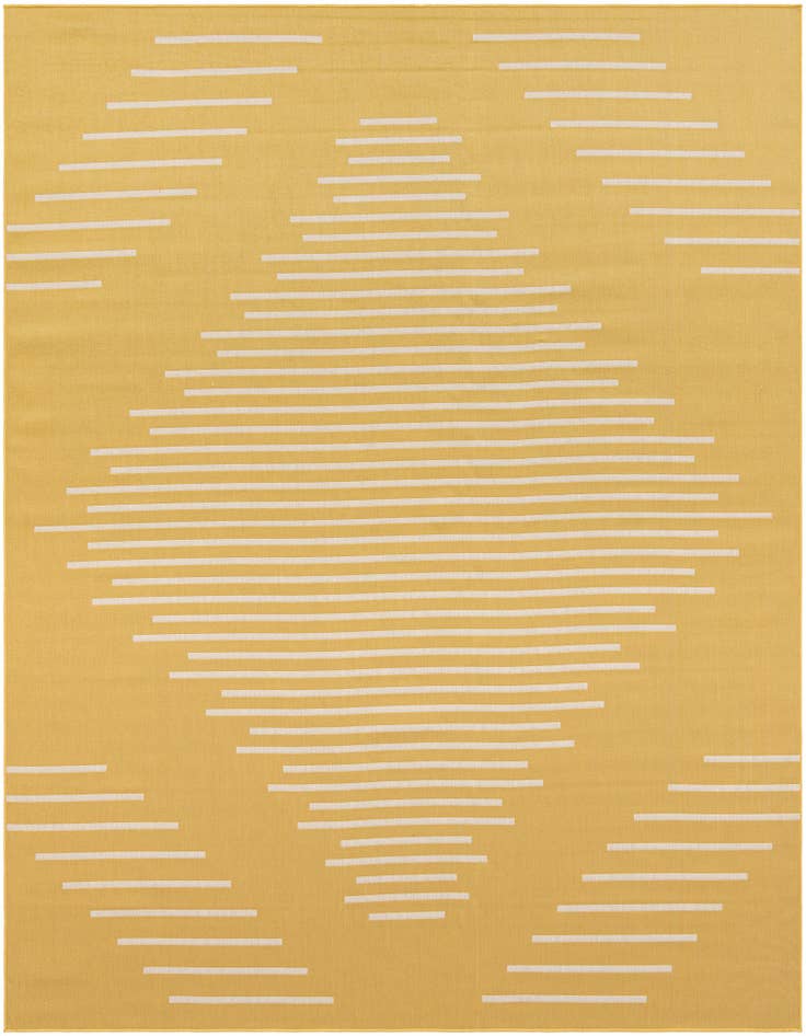 Detail image of 10' 8 x 10' 8 Easy-Clean Modern Indoor / Outdoor Square Rug
