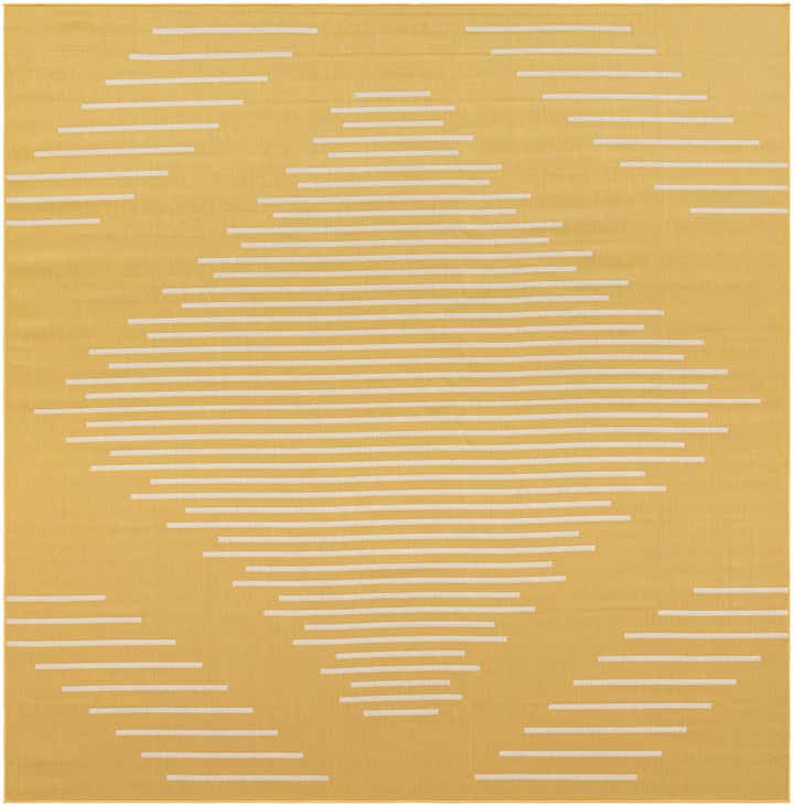 10' 8 x 10' 8 Easy-Clean Modern Indoor / Outdoor Square Rug