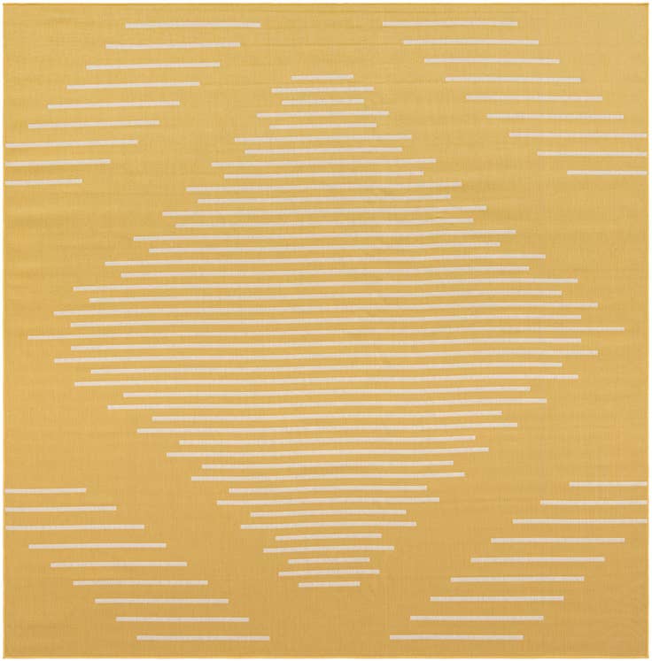 Detail image of 10' 8 x 10' 8 Easy-Clean Modern Indoor / Outdoor Square Rug