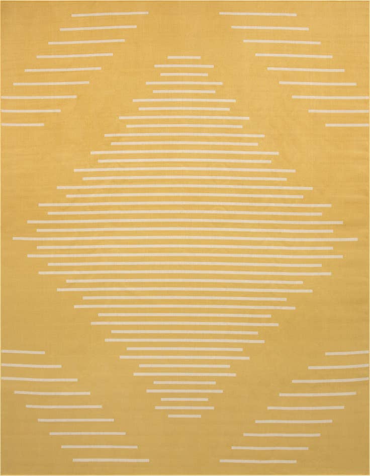 Detail image of 13' x 13' Easy-Clean Modern Indoor / Outdoor Square Rug