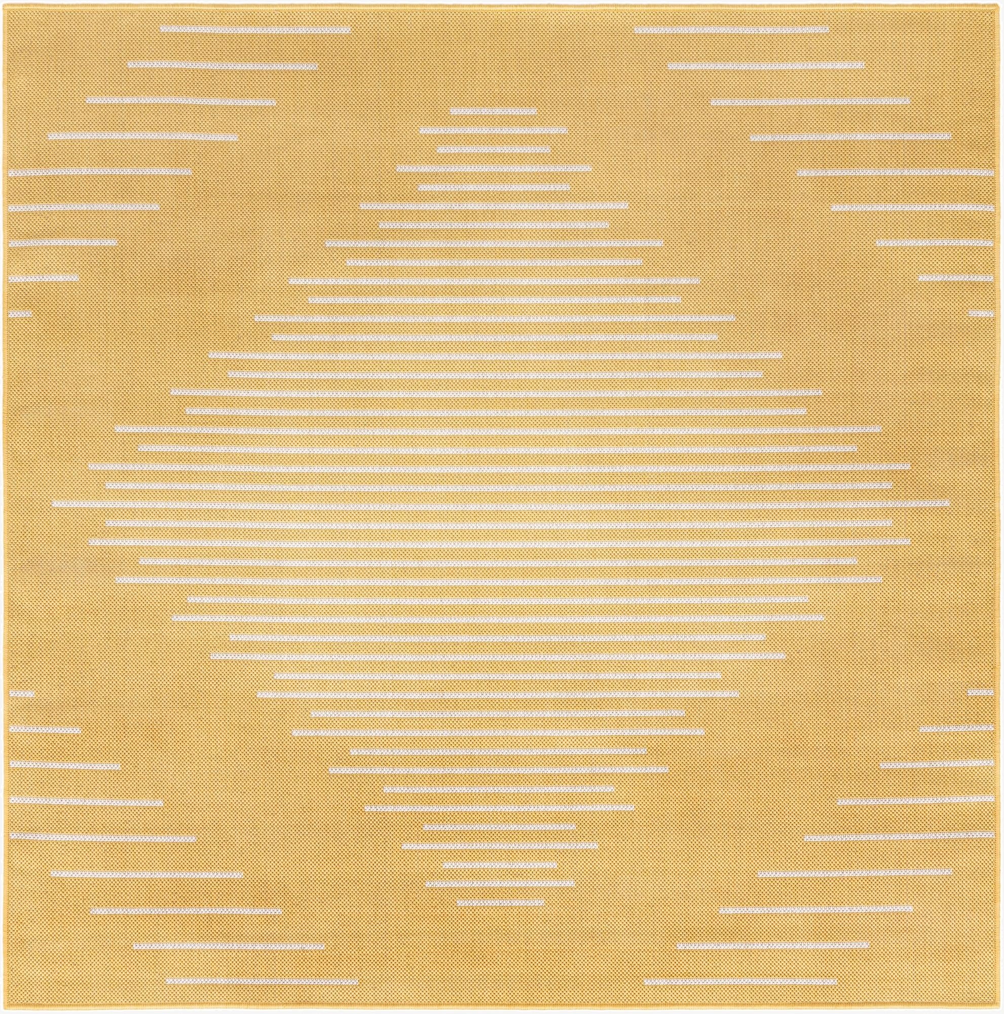 5' 3 x 5' 3  Washable Modern Indoor / Outdoor Square Rug