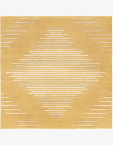 5' 3 x 5' 3 Easy-Clean Modern Indoor / Outdoor Square Rug