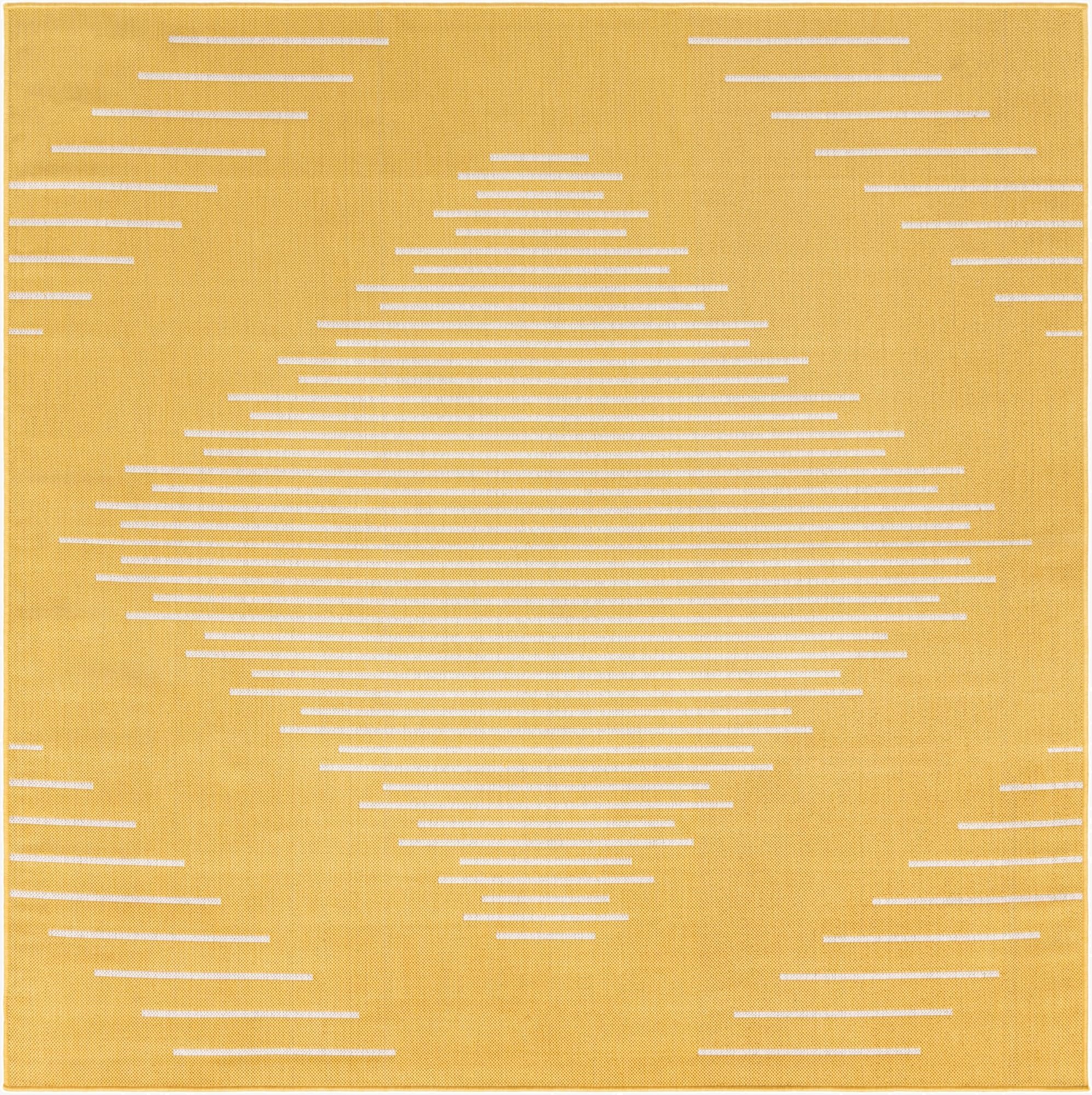 Primary image 7' x 7'  Washable Modern Indoor / Outdoor Square Rug