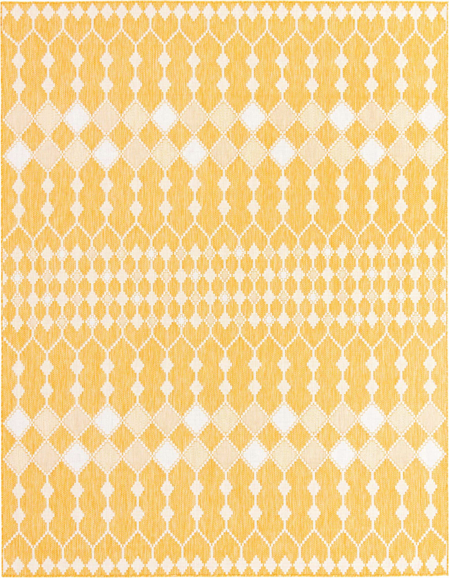 10' x 10' Easy-Clean Trellis Indoor / Outdoor Square Rug