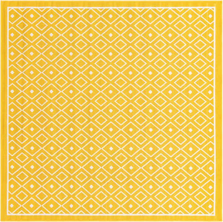 7' 10 x 7' 10 Easy-Clean Trellis Indoor / Outdoor Square Rug