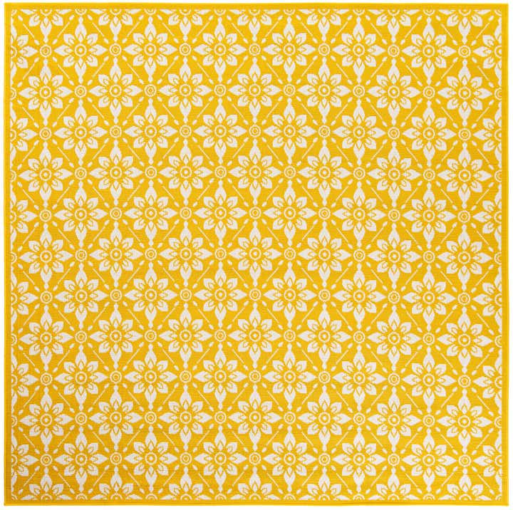 7' 10 x 7' 10 Easy-Clean Trellis Indoor / Outdoor Square Rug