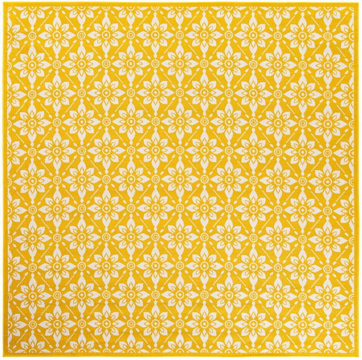 Detail image of 7' 10 x 7' 10 Easy-Clean Trellis Indoor / Outdoor Square Rug