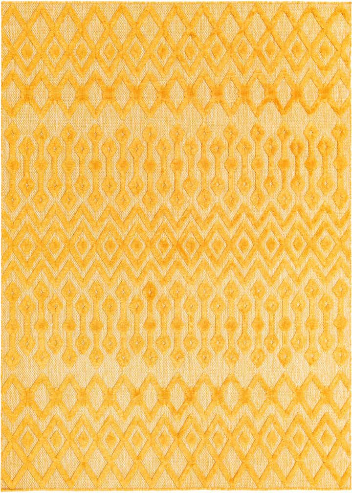 7' 10 x 7' 10 Easy-Clean Trellis Textured Indoor / Outdoor Square Rug