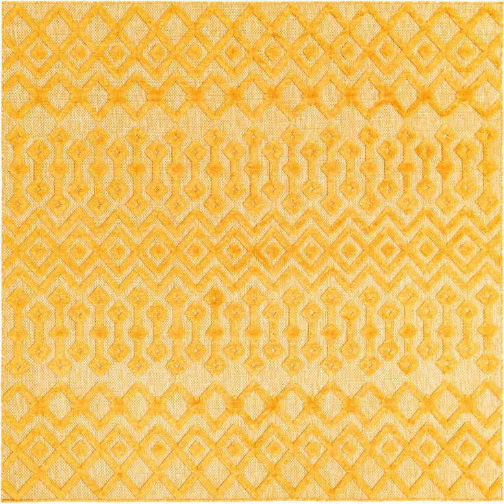 Detail image of 7' 10 x 7' 10 Easy-Clean Trellis Textured Indoor / Outdoor Square Rug