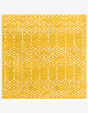 Yellow Paxon Trellis Square Rug