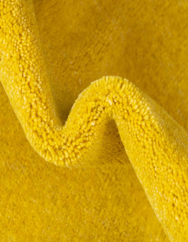 Detail image of 9' 10 x 9' 10  Hand Knotted Solid Gabbeh Wool Square Rug