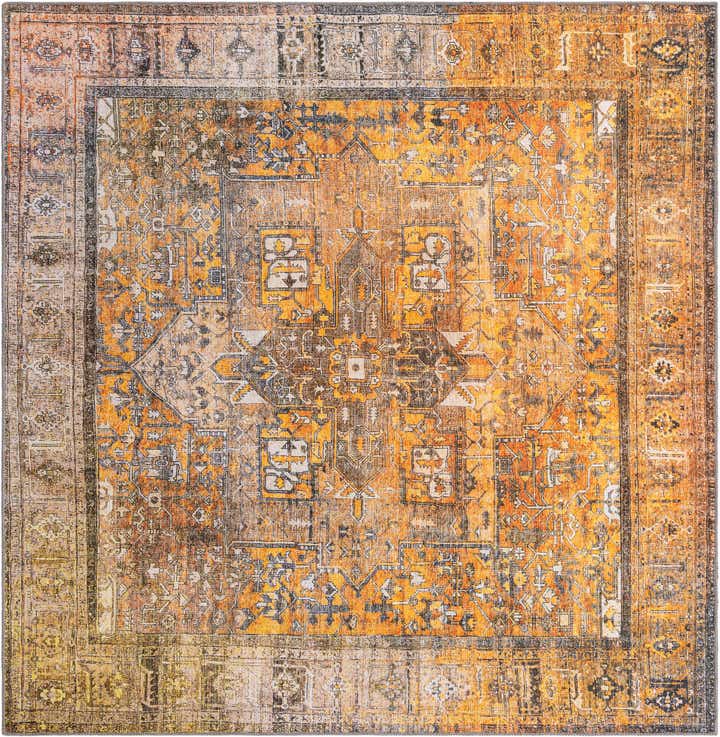 7' 6 x 7' 6 Washable Timeless Square Rug