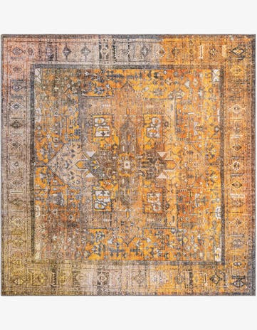 7' 6 x 7' 6 Washable Timeless Square Rug