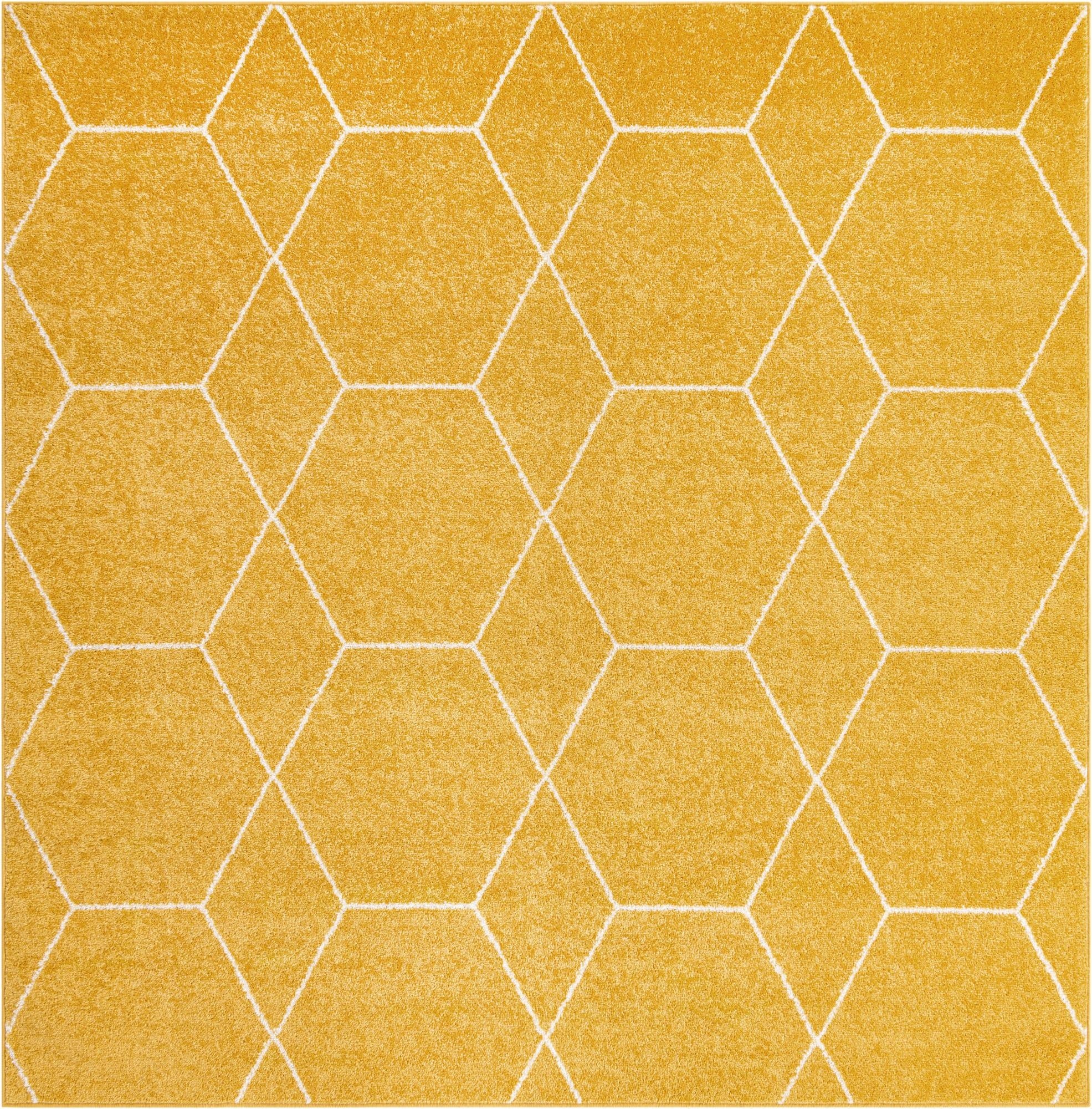 7' x 7' Trellis Frieze Square Rug